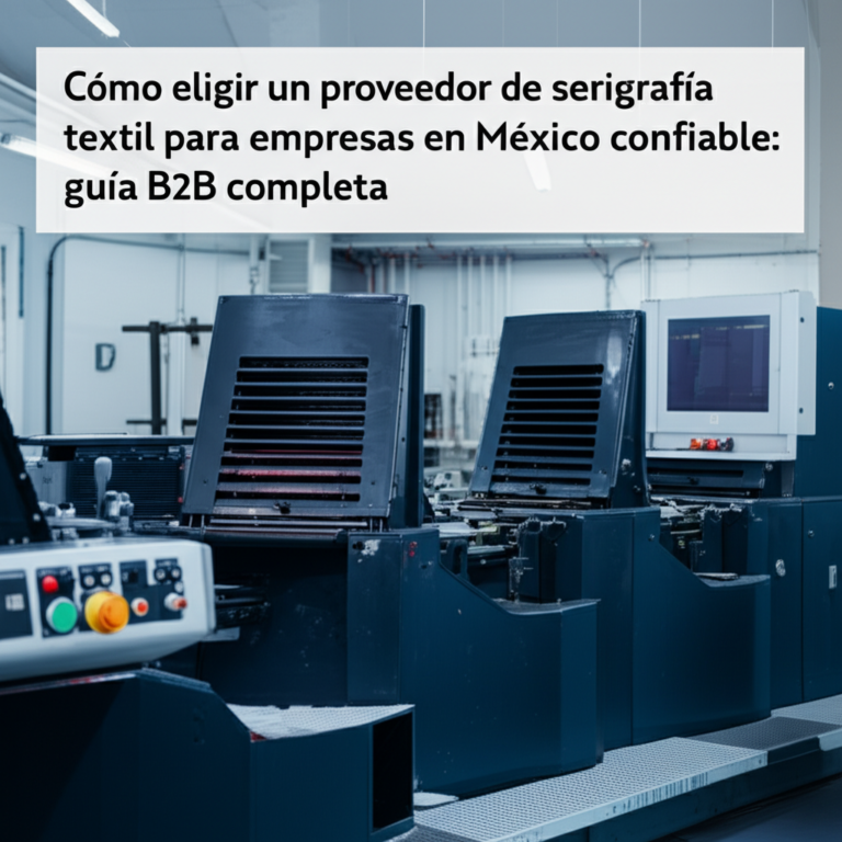 Proveedor de Serigrafía Textil Confiable en México | B2B
