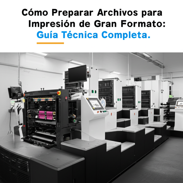 Cómo Preparar Archivos para Impresión de Gran Formato: Guía Técnica Completa