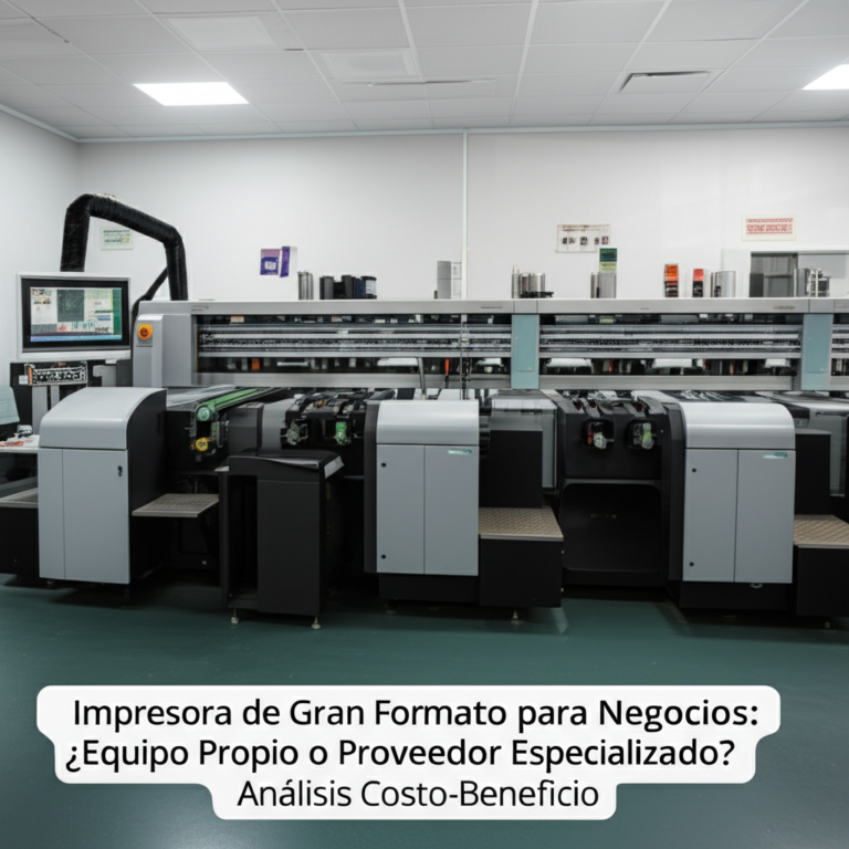 Impresora de Gran Formato para Negocios: ¿Equipo Propio o Proveedor Especializado? Análisis Costo-Beneficio