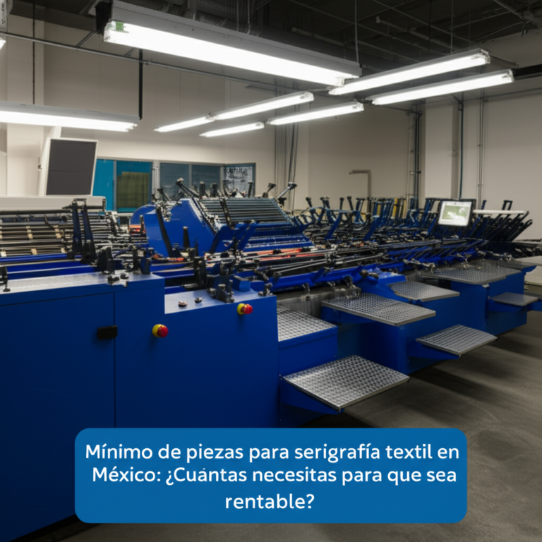Mínimo de piezas serigrafía textil México | Guía 2025