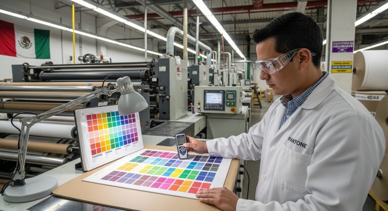 Control de Calidad Color Pantone en Imprenta B2B México