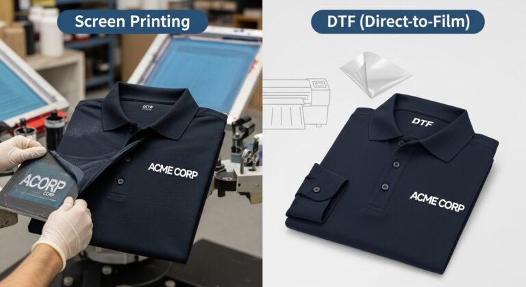 Serigrafía vs DTF para Uniformes Corporativos
