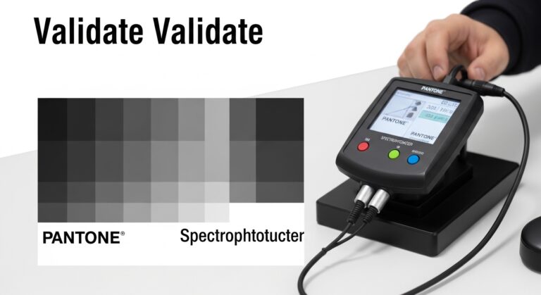 Validar color Pantone con espectrofotómetro | Guía