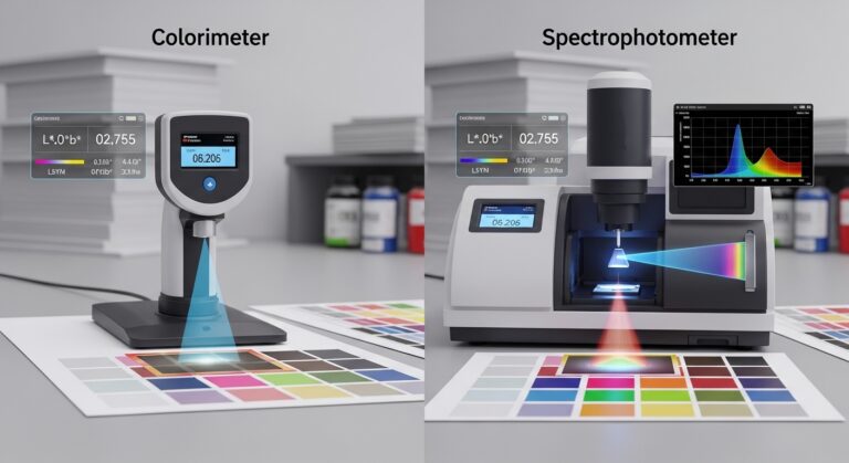 Colorímetro vs Espectrofotómetro en Imprenta | Diferencias