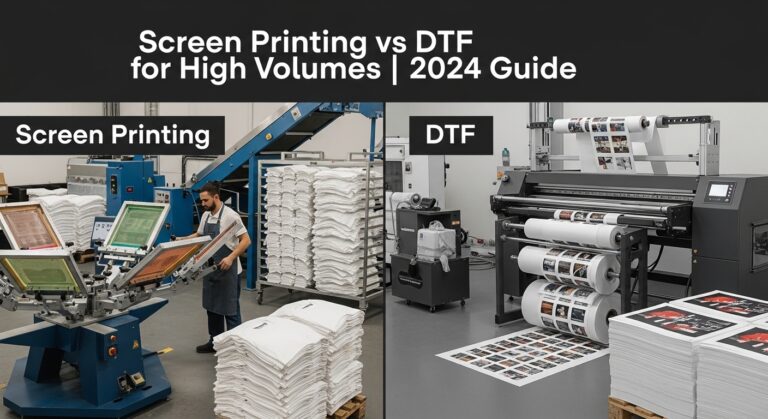 Serigrafía vs DTF para volúmenes altos | Guía 2024