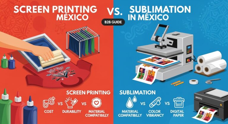 Serigrafía vs Sublimación en México | Guía B2B