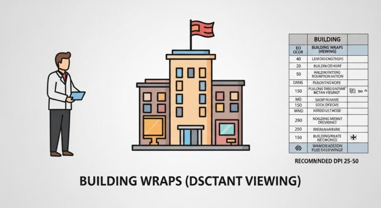 DPI para lona exterior: guía técnica completa
