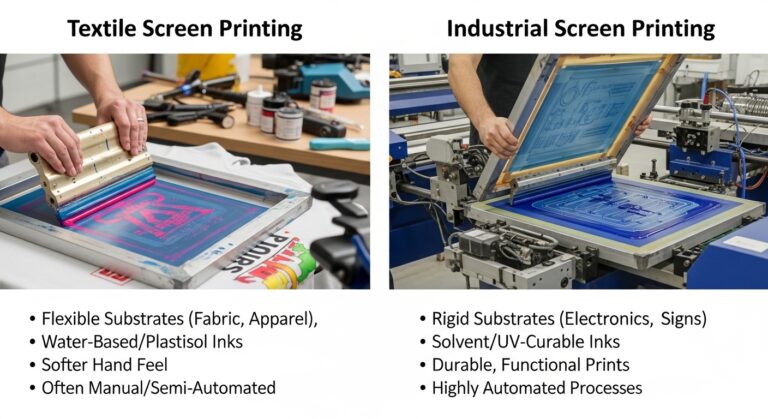 Serigrafía Textil vs Industrial: Diferencias Clave