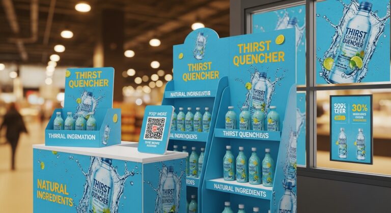 Material POP Impreso para Punto de Venta Efectivo