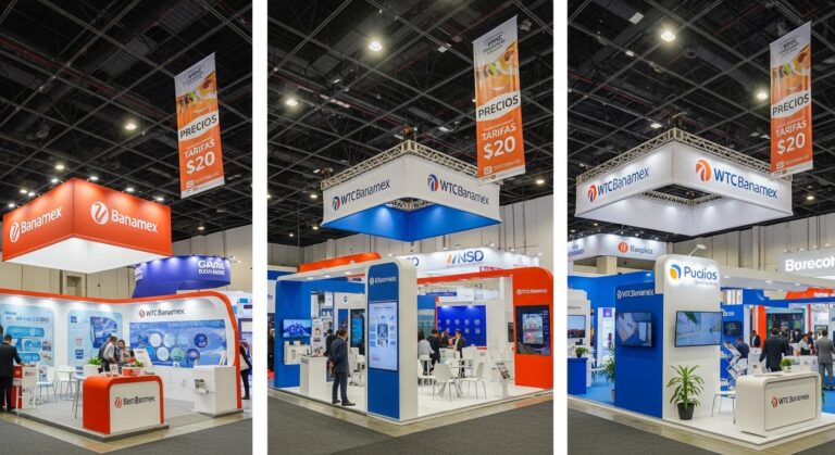 Stands para Exposiciones WTC Banamex CDMX | Precios