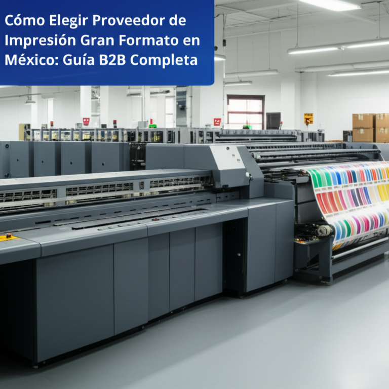 Cómo elegir proveedor impresión gran formato México
