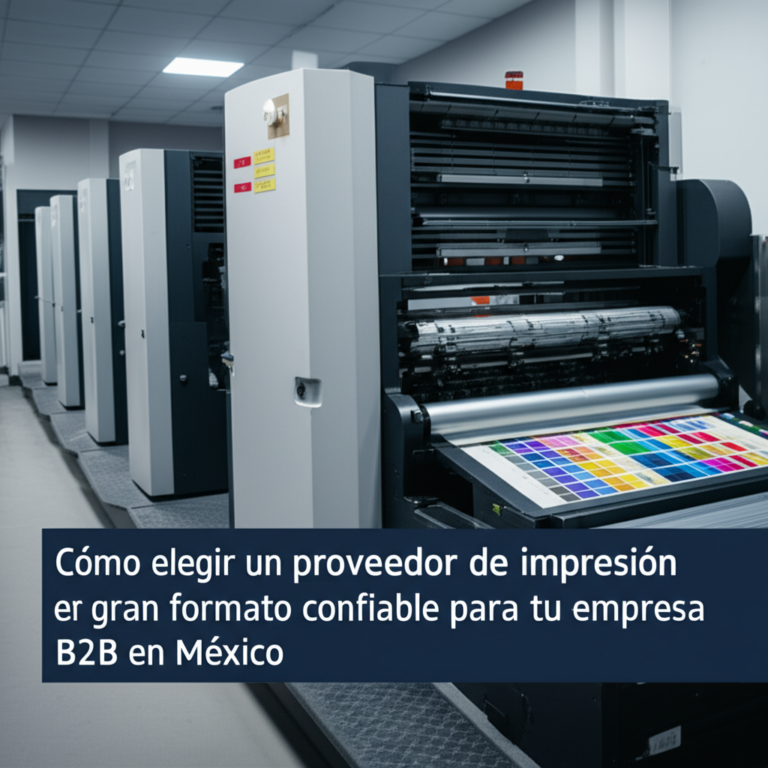 Proveedor Gran Formato Confiable B2B México | Guía
