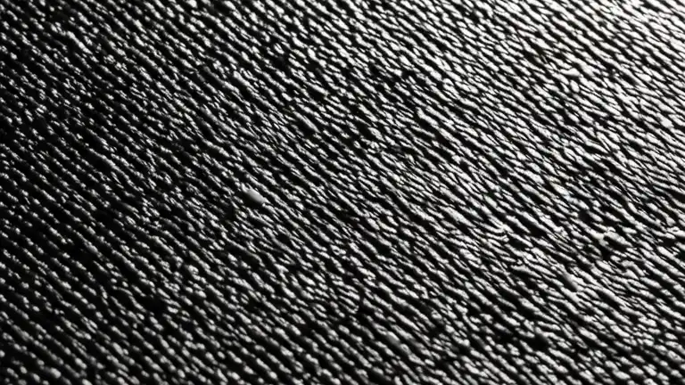 Detalle macro de la textura antiderrapante de un vinil de piso comercial con laminado de seguridad