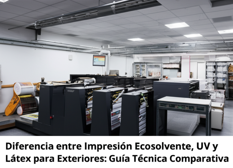 Ecosolvente vs UV vs Látex para Exteriores | Guía 2024