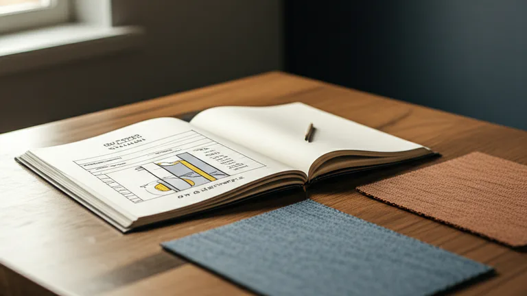 Escritorio corporativo con muestras de tela y análisis de costo por pieza para proyectos de impresión