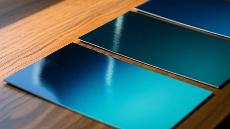 Muestras de acabados mate, brillante y soft-touch en paneles rígidos serigrafiados sobre madera cálida