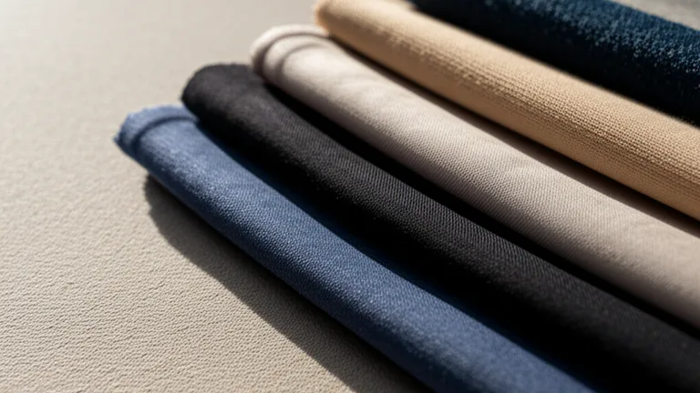 Muestras de telas de algodón y poliéster para playeras de uniformes corporativos