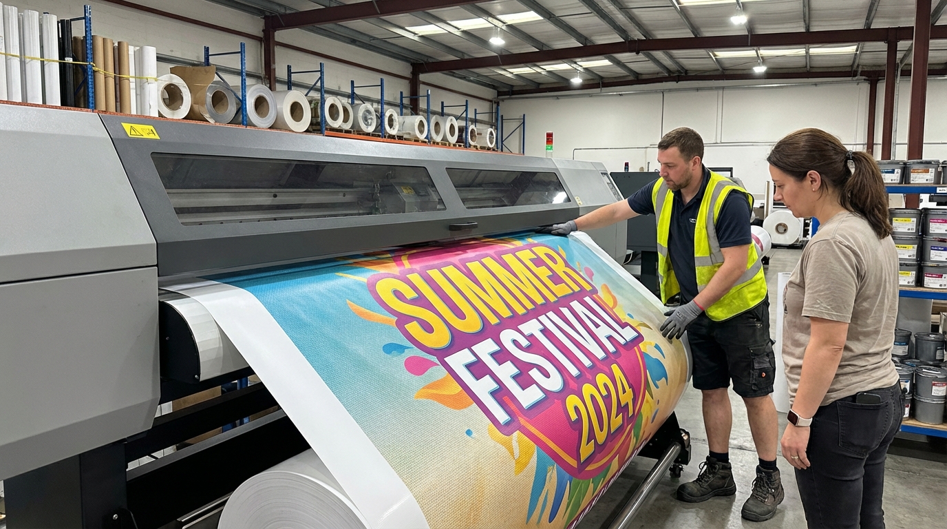 Impresión de banners publicitarios