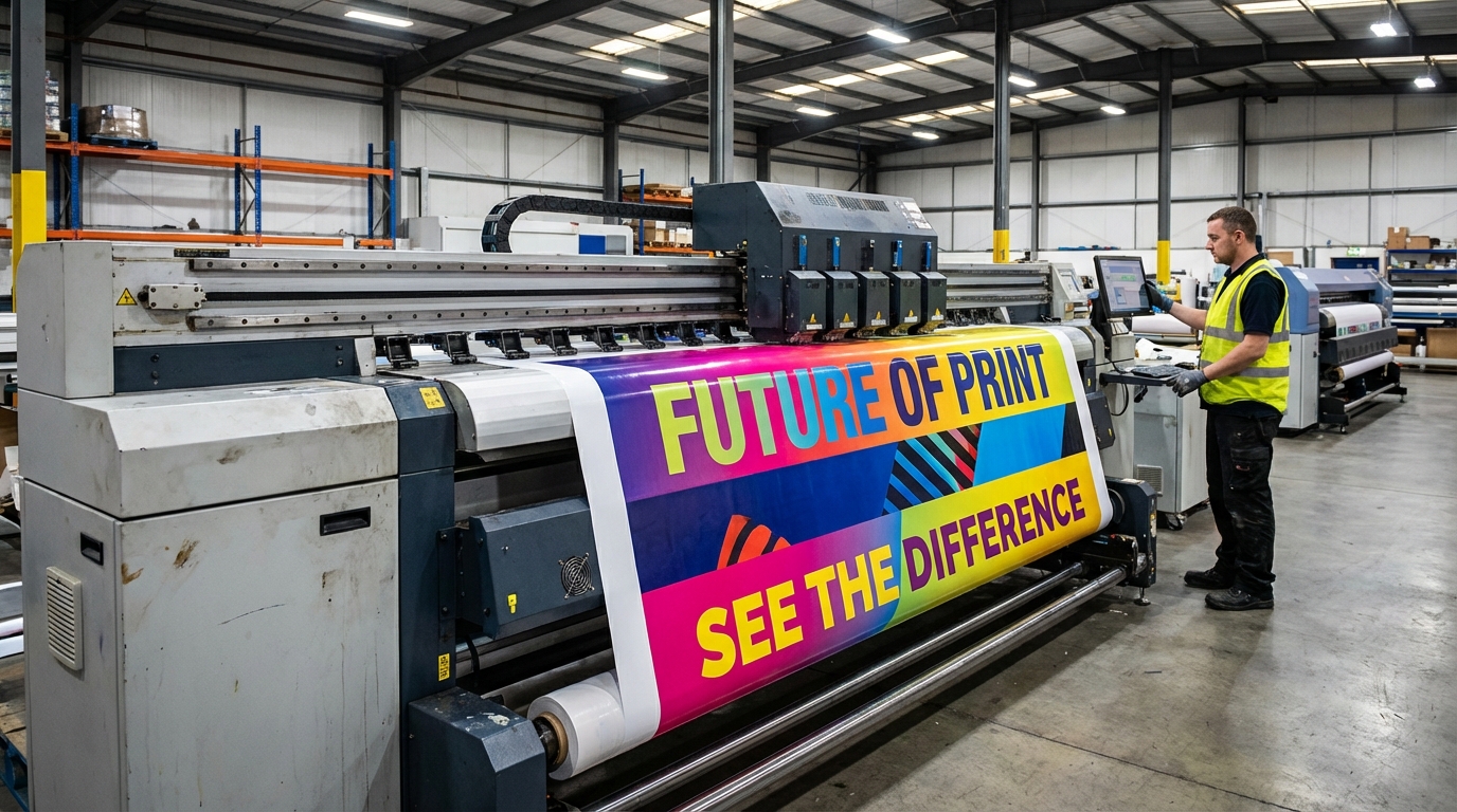 Impresora produciendo material gráfico