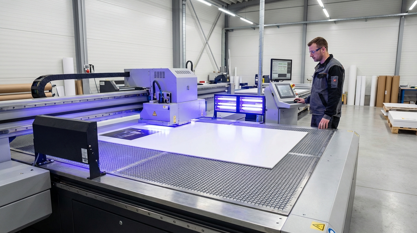 Impresora produciendo material gráfico