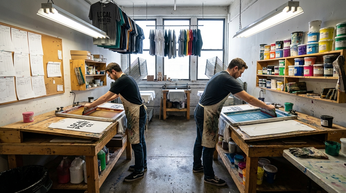 Taller de serigrafía profesional