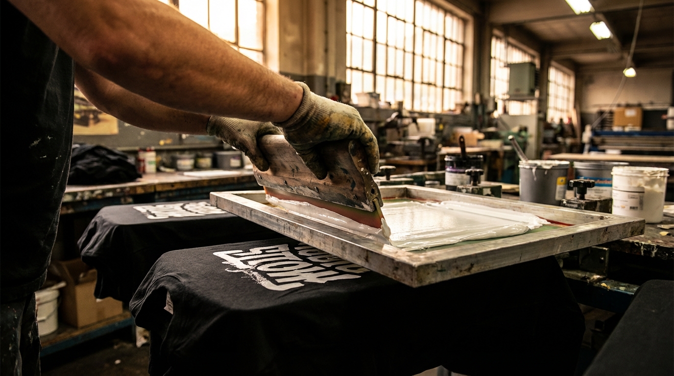 Técnico de serigrafía en taller