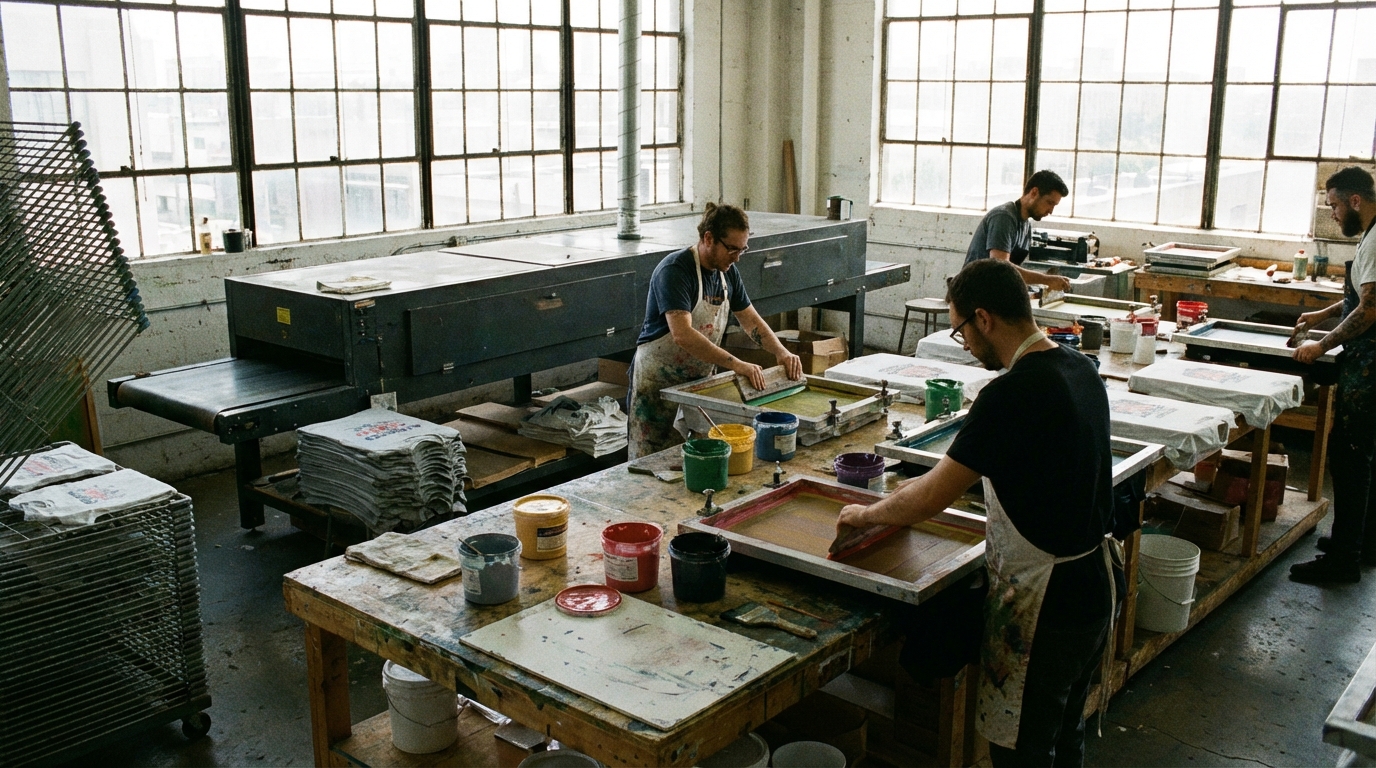Taller industrial de serigrafía