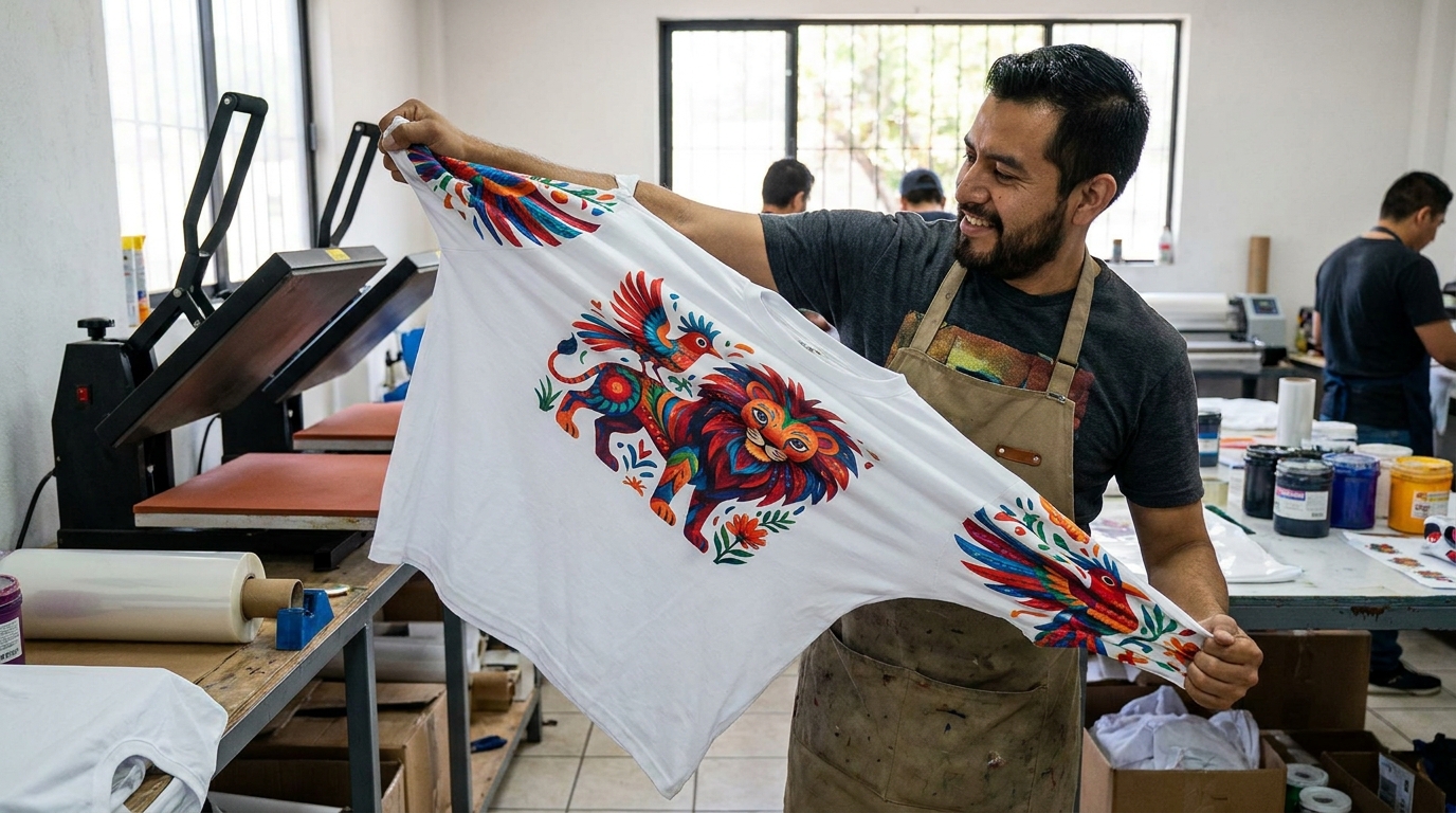 Diferencia Dtf Sublimacion Textil — equipo y maquinaria de impresión comercial — Imagen y Color GR