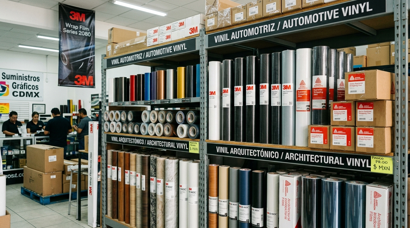 Materiales Rotulacion Negocios Acrilico Vinil — proceso técnico de impresión — Imagen y Color GR