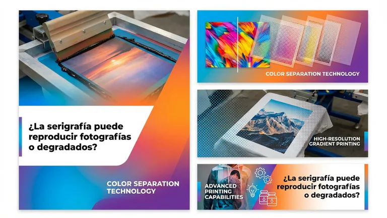 Serigrafía fotografías y degradados