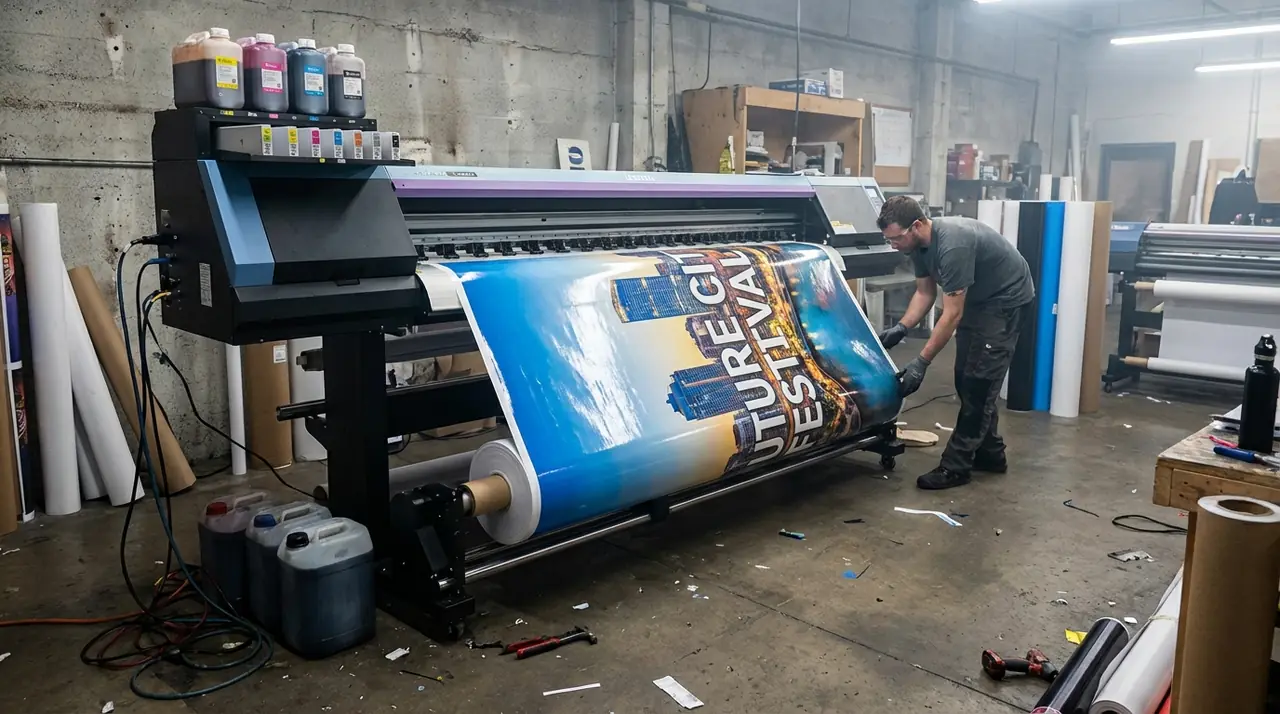 Impresión de banner gigante en gran formato