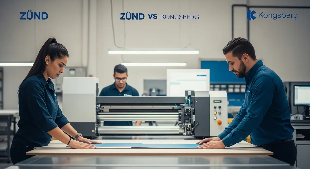 Comparativa directa Zünd vs Kongsberg: factores técnicos y comerciales clave
