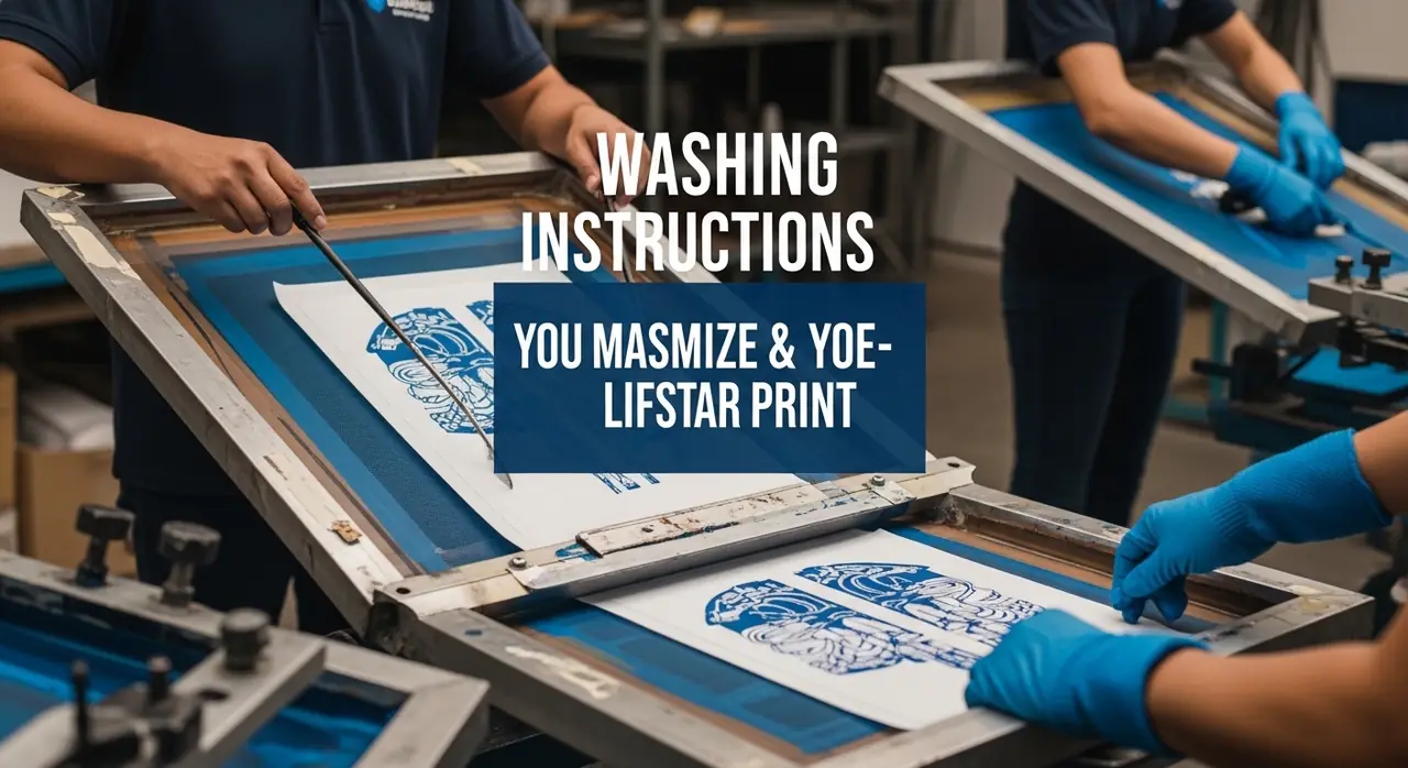 Instrucciones de lavado para maximizar la vida útil del estampado