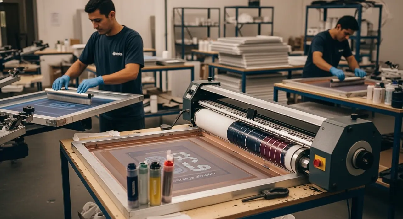 Tinta Discharge o Tinta de Descarga: El Efecto Teñido en Serigrafía Textil