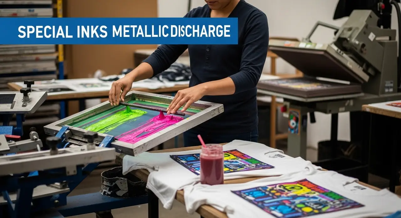 Tintas Especiales: Neón, Metálicas, Discharge y Más
