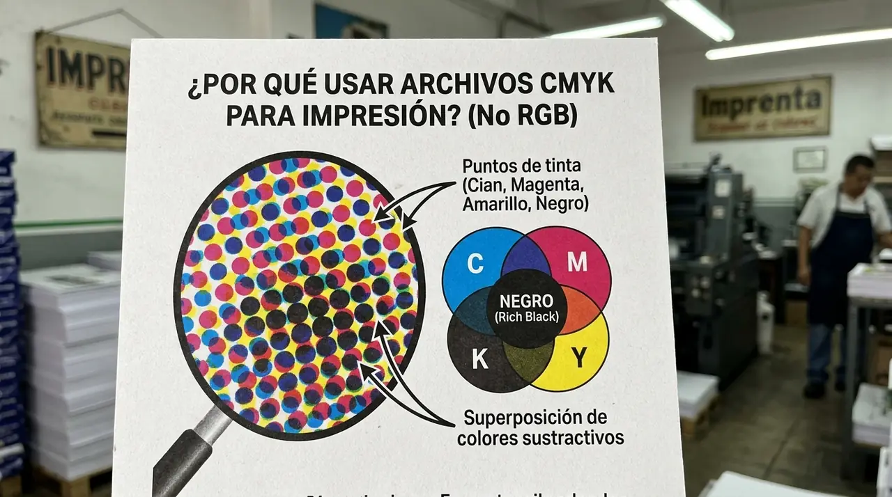 Que Es Sangrado Impresion Bleed — detalle de material y acabado de impresión — Imagen y Color GR