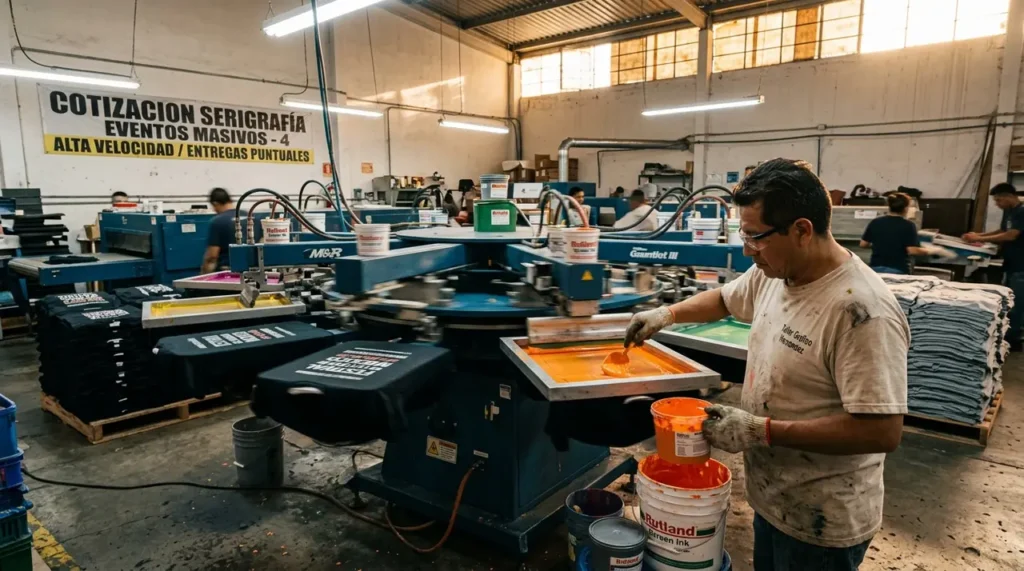 Comparativa DTF vs serigrafía en taller de impresión textil en México